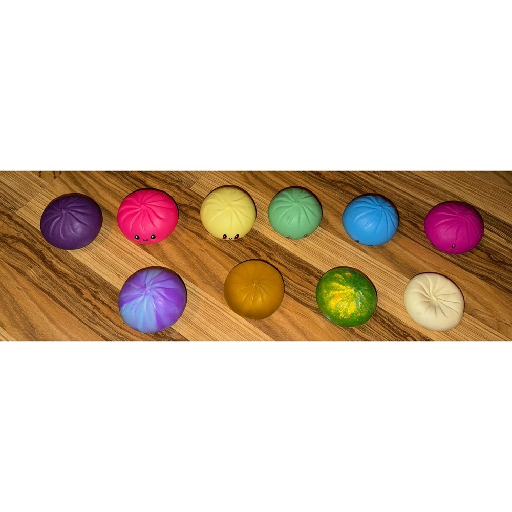 Squishy Toy Lot of 10 Dumplings Squishies Stress Toy